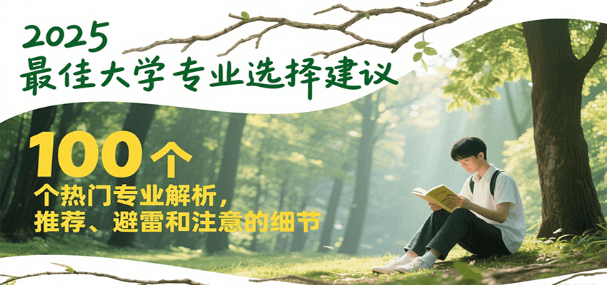 2025最佳大学专业选择建议，100个热门专业解析，推荐、避雷和注意的细节-智库云网创