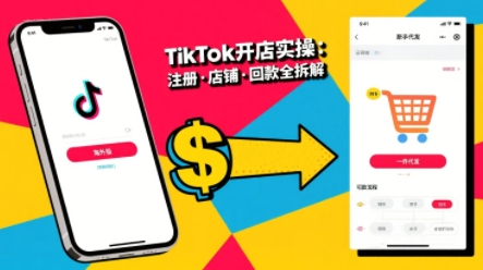 TikTok从开店到投流的进阶课，从基础实操到高阶技巧一网打尽-智库云网创