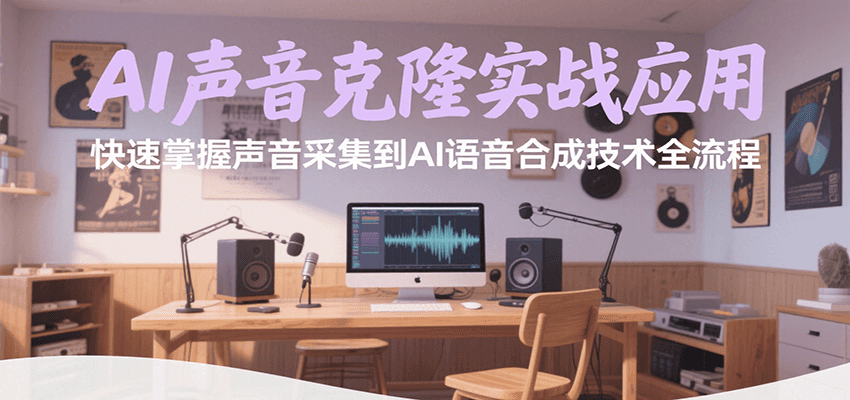 AI声音克隆实战应用，快速掌握声音采集到AI语音合成技术全流程-智库云网创