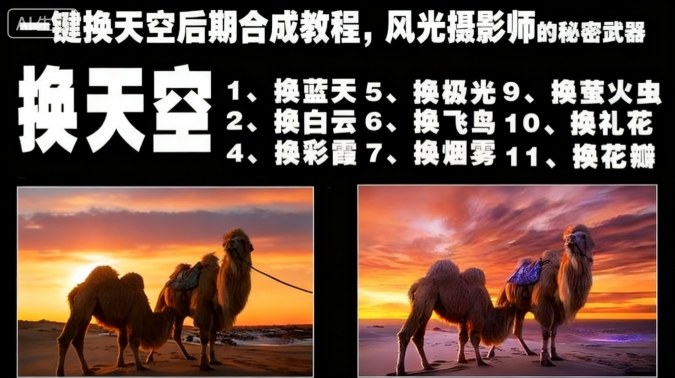 一键换天空后期合成教程，风光摄影师的秘密武器-智库云网创