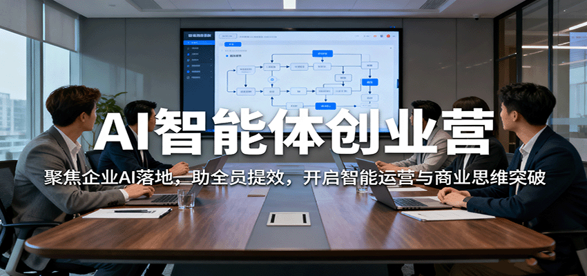 AI智能体创业营：聚焦企业AI落地，助全员提效，开启智能运营与商业思维突破-智库云网创