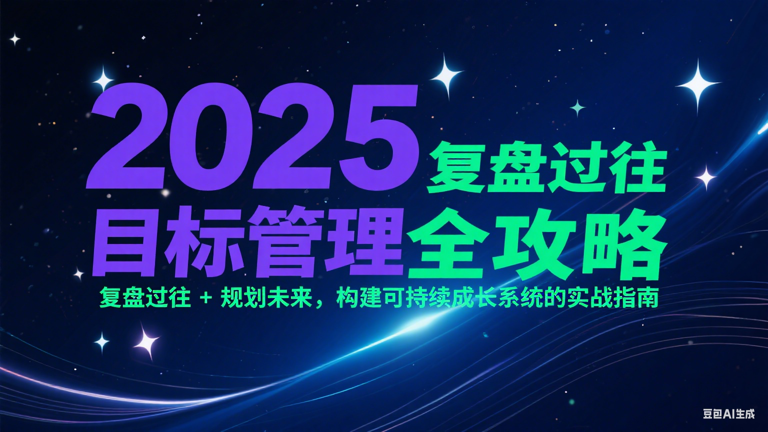 2025目标管理全攻略：复盘过往 + 规划未来，构建可持续成长系统的实战指南-智库云网创