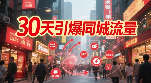 30天引爆同城流量：团购篇 认知篇 流量篇 来客篇 达人篇 老板人设IP篇 投流篇-智库云网创