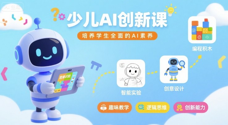 少儿AI创新课，培养学生全面的AI素养-智库云网创