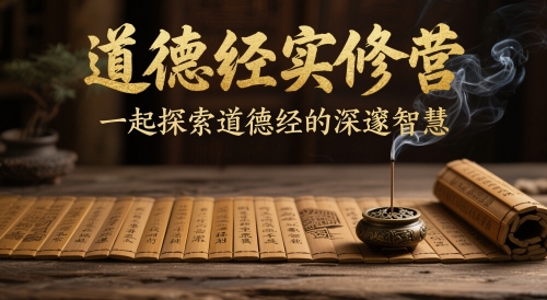 道德经实修营，一起探索道德经的深邃智慧-智库云网创