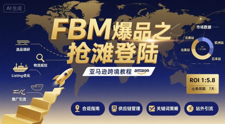 FBM爆品之抢滩登陆-亚马逊跨境教程-智库云网创