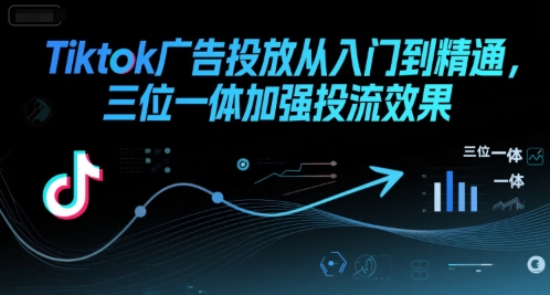 Tiktok广告投放从入门到精通，三位一体加强投流效果-智库云网创