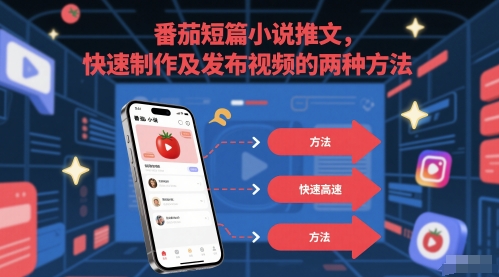 番茄短篇小说推文，快速制作及发布视频的两种方法-智库云网创