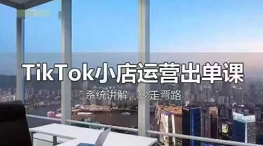TikTok小店运营出单课，从开店选品、运营出单、发货回款，进行全流程讲解-智库云网创