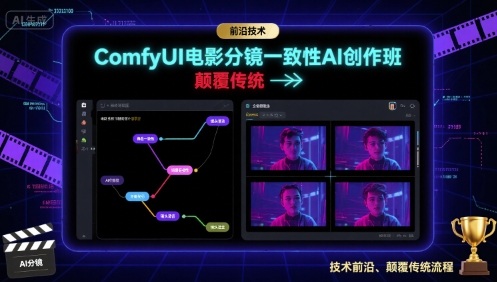 ComfyUI电影分镜一致性AI创作班，前沿技术，颠覆传统-智库云网创