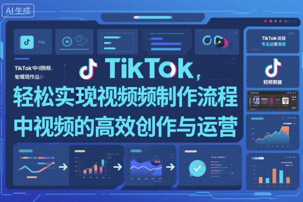 TikTok中视频制做流程，轻松实现Tk中视频的高效创作与运营-智库云网创