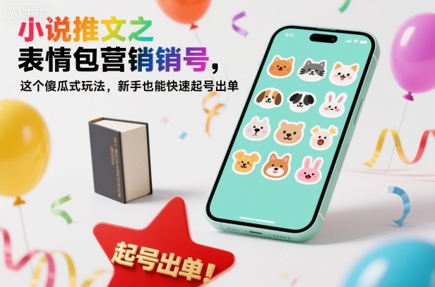 小说推文之表情包营销号，这个傻瓜式玩法，新手也能快速起号出单-智库云网创