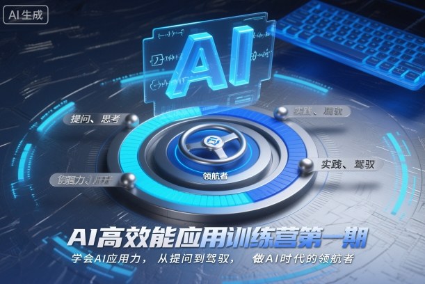 AI高效能应用训练营第一期，学会AI应用力，从提问到驾驭，做AI时代的领航者-智库云网创