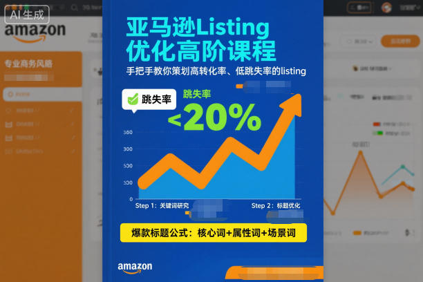 亚马逊Listing优化高阶课程，手把手教你策划高转化率、低跳失率的listing-智库云网创