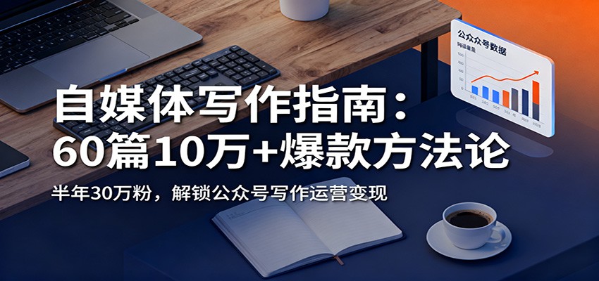 自媒体写作指南：60篇10万+爆款方法论，半年30万粉，解锁公众号写作运营变现-智库云网创