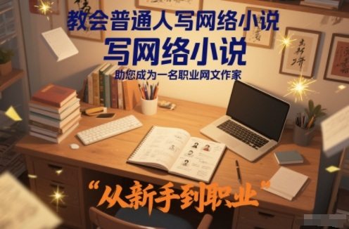 教会普通人写网络小说，助您成为一名职业网文作家-智库云网创