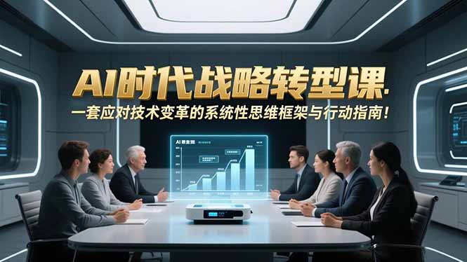 AI时代战略转型课：一套应对技术变革的系统性思维框架与行动指南！-智库云网创