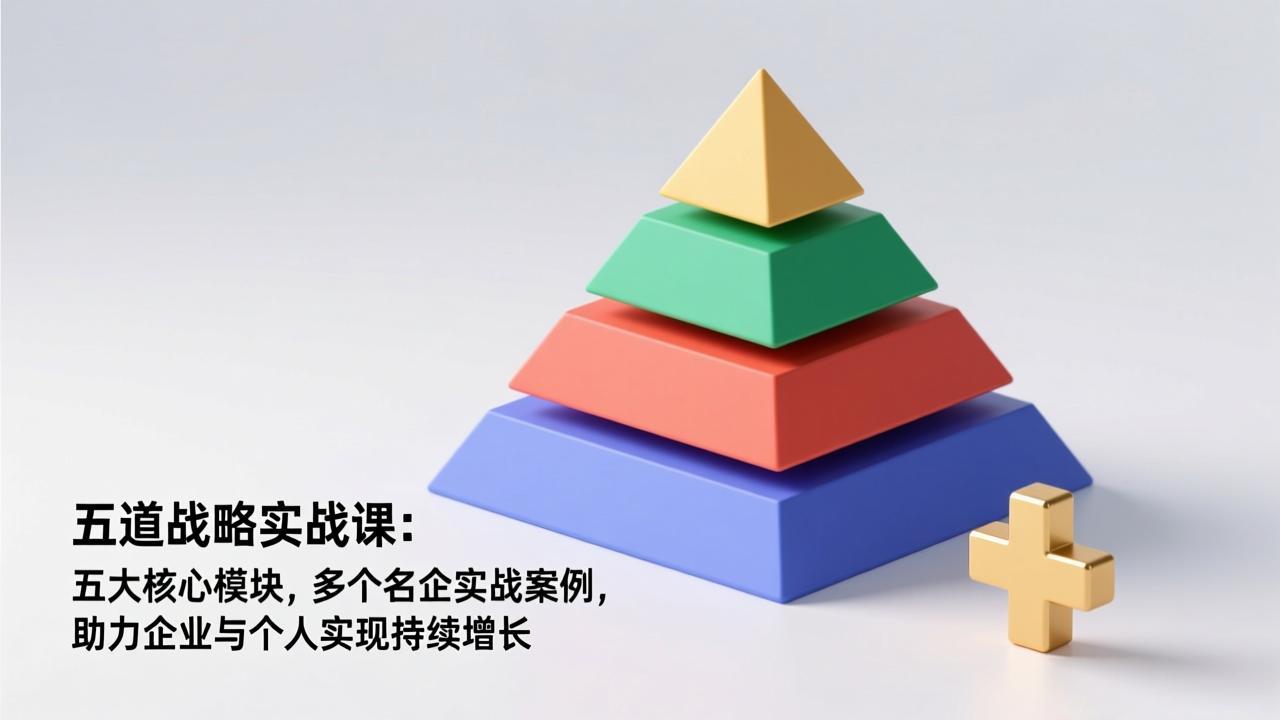 五道战略实战课：五大核心模块，多个名企实战案例，助力企业与个人实现持续增长-智库云网创