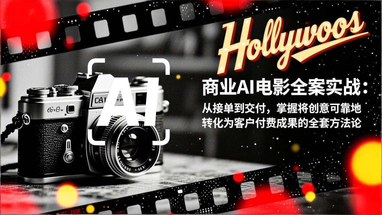 商业AI电影全案实战：从接单到交付，掌握将创意可靠地转化为客户付费成果的全套方法论-智库云网创