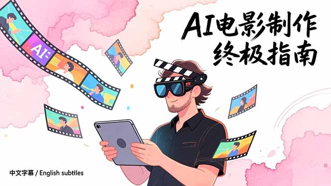 AI电影制作终极指南：从创意到成片，系统掌握智能影视全流程实战课(中英字幕-智库云网创