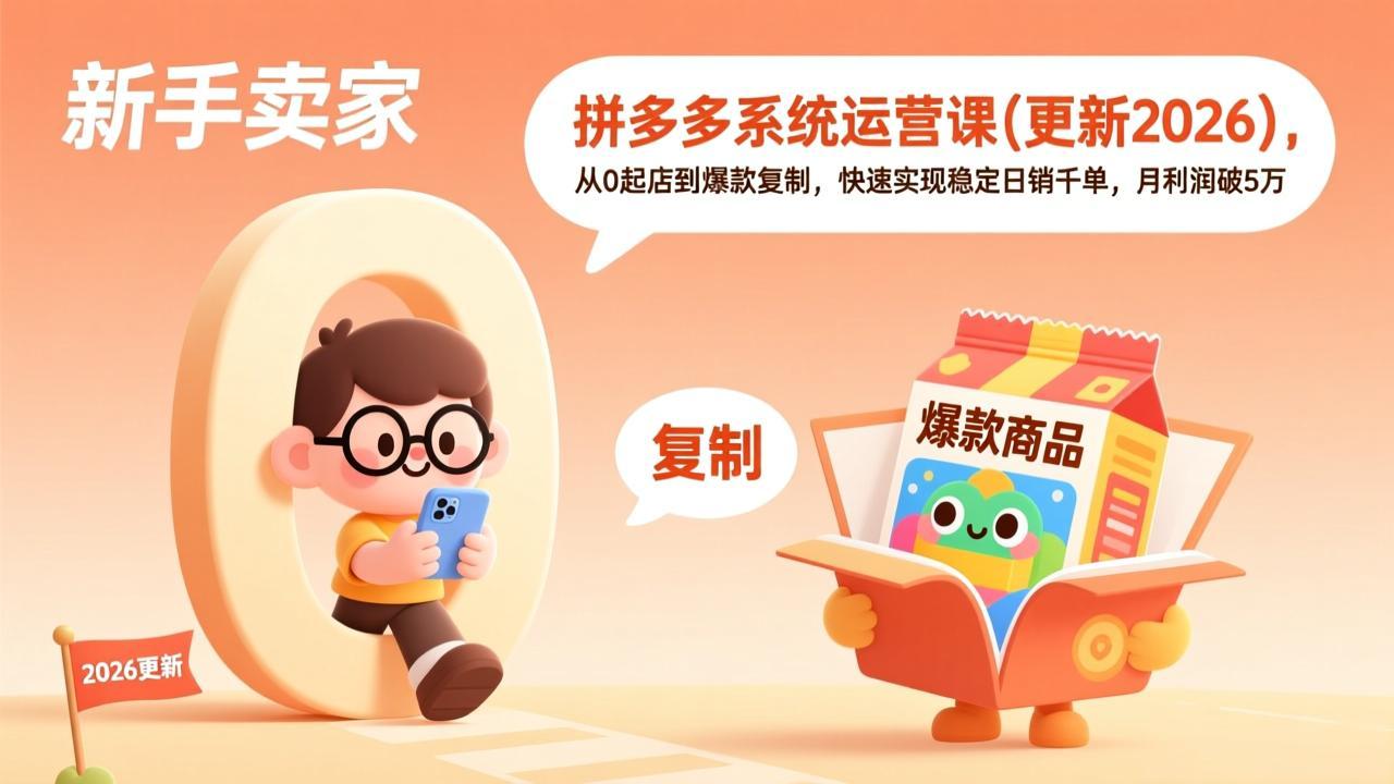 拼多多系统运营课(更新2026-智库云网创