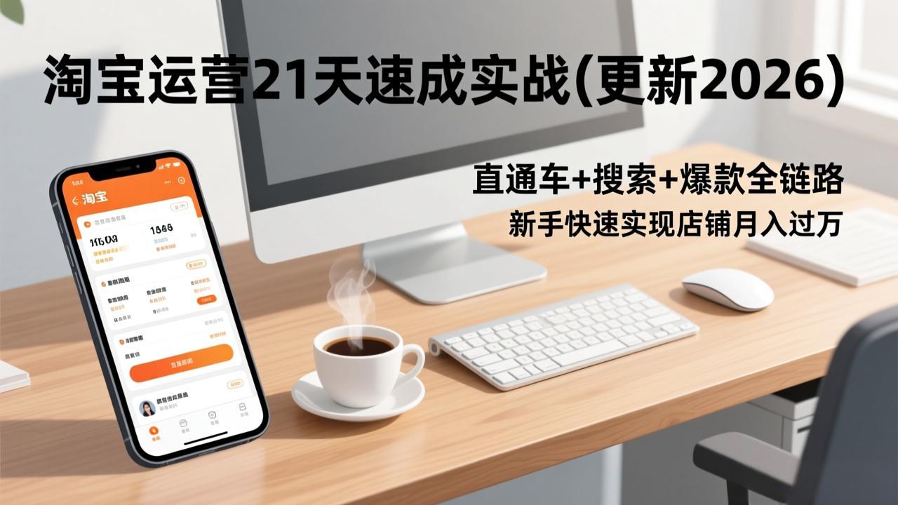 淘宝运营21天速成实战(更新2026-智库云网创